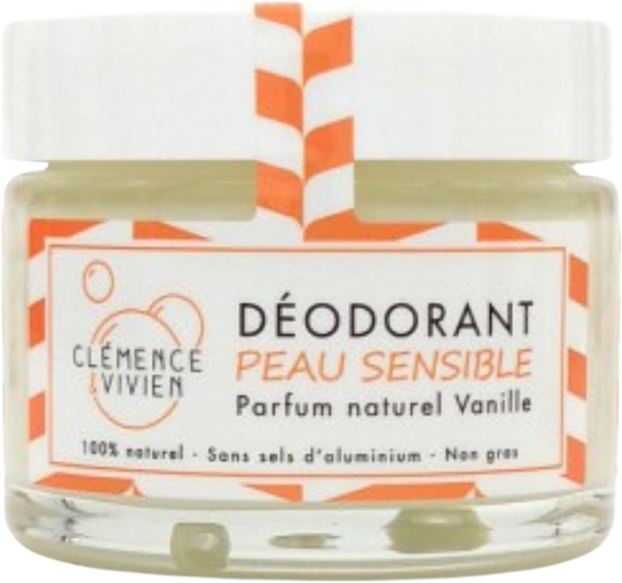 Clémence et Vivien - Déodorant Peau Sensible Vanille 50g