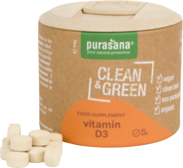 Monet Oneffenheden winnaar Buy Food Supplement Vitamine D3 Sun Clean&Green Purasana