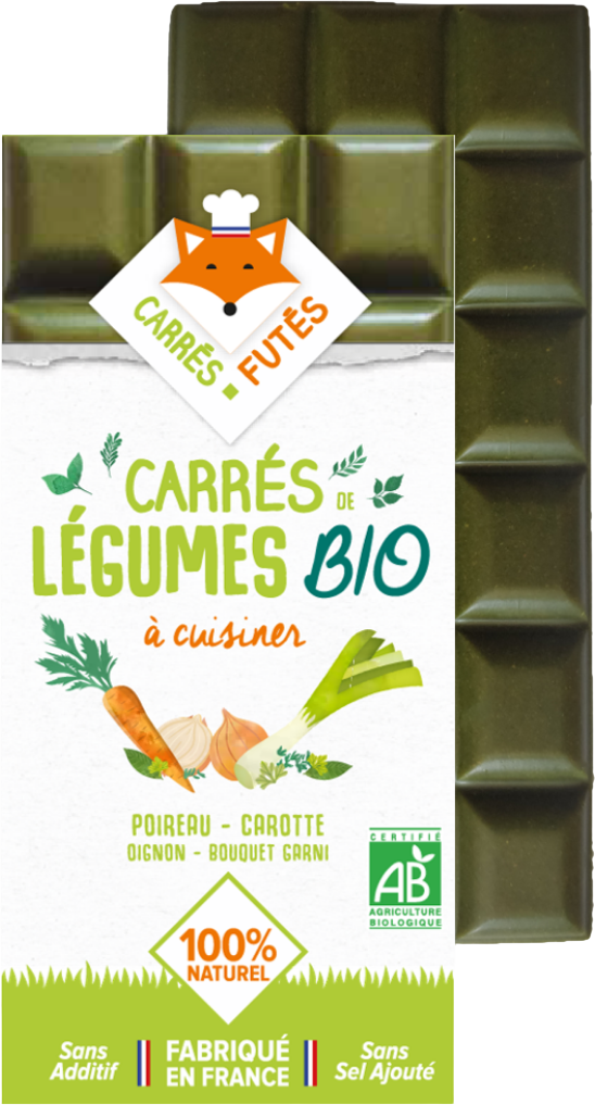 Carré de Légumes à Cuisiner Poireau Carotte Bio 75g