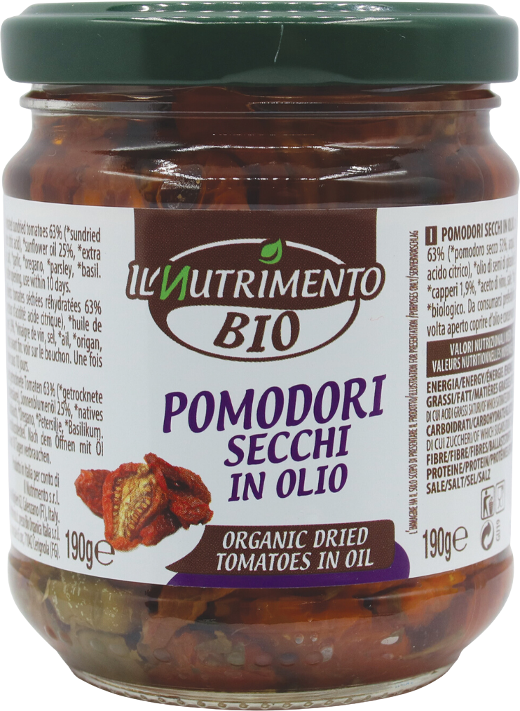 Tomates séchées à l'huile d'olives 190g, NUTRIMENTO, Anti pasti