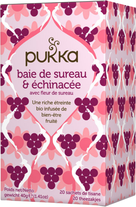 Pukka - Infusion Baie de Sureau & Echinacée 20 sachets