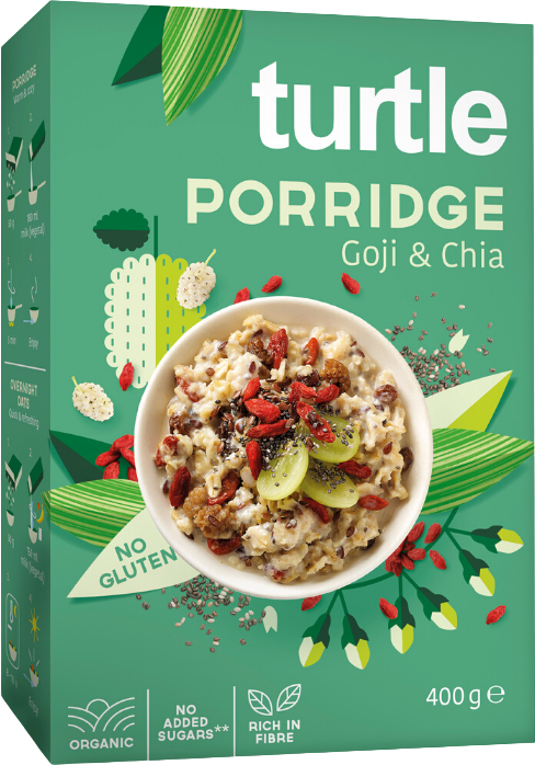Turtle Porridge Superfood 450g Bio sans gluten