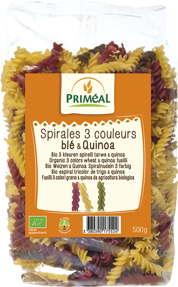 Spirellis Tricolores Au Quinoa Bio