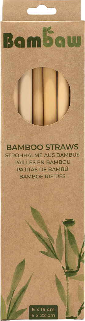 Bambaw - 12 Pailles en bambou 22cm
