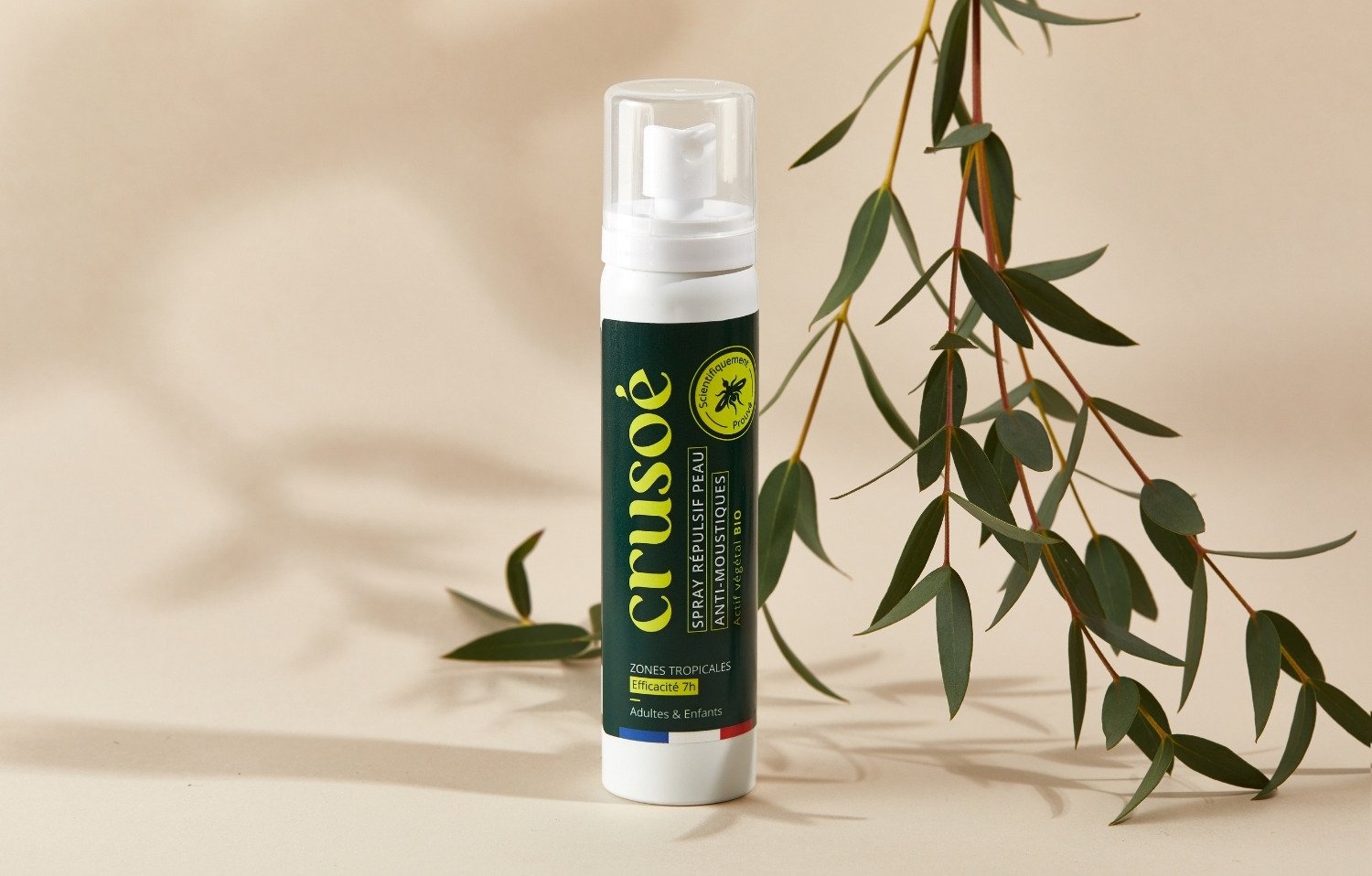 The power of nature and science in a 100% natural and effective organic mosquito spray.